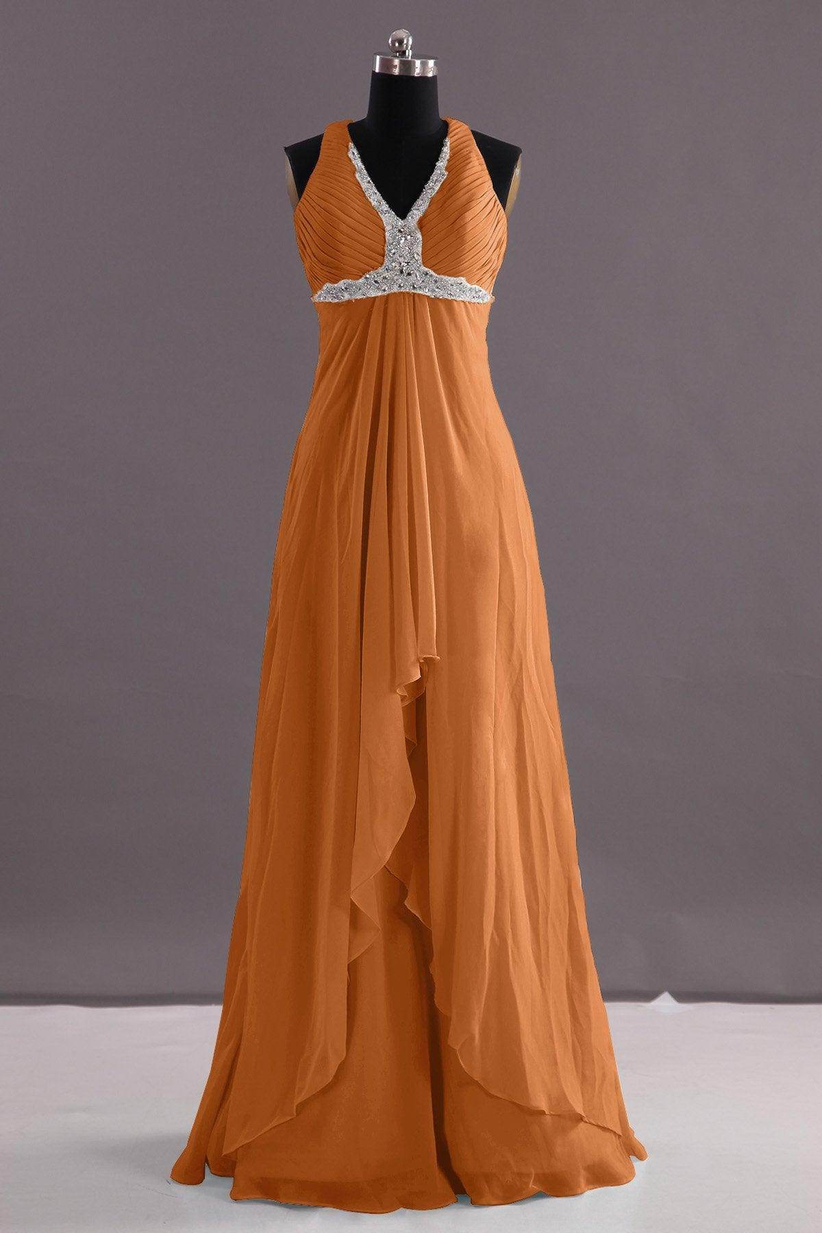 Sheath-Column Floor Length Chiffon Evening Dress COEF14001 - COCOMELODY